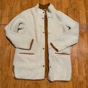 Old Navy Tan and Cream Sherpa Jacket